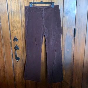 Bootcut chocolate brown corduroy pant